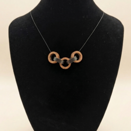 5CircleChain - Lateral - Tulipwood【ネックレス】