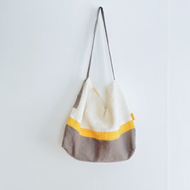 3色リネンのワンハンドルbag
