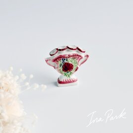 花挿し　レ・イレットのアンティーク陶器　フェーブ　フェーヴ　フランス製　陶器