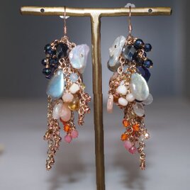 *夜明*ある朝の景色をイメージしたピアス　PG