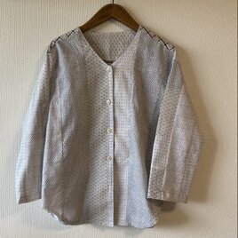白木綿✳︎V開きシャツ