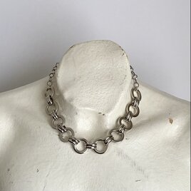Vintage 90s-00s USA retro circle chain necklace