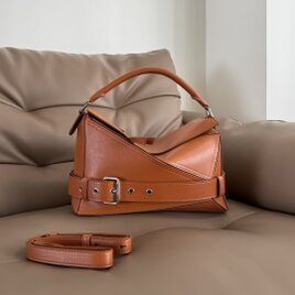 本革 牛革 2WAY バイカーデザイン ハンドバッグ ショルダーバッグ レディース 24cm 29cm レトロ モード