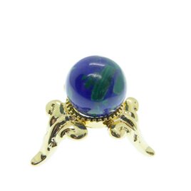 •✼送料無料✼• アズライトの丸玉・12mm ༺バリ島の僧侶の祈祷＆浄化 •☆• 集中力・洞察力・直感を高める石༻