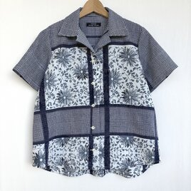 浴衣アロハシャツ　Aラインシルエット