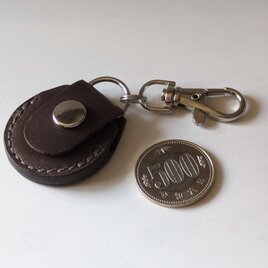 ■ 500円玉・コインホルダー (焦茶) ■約W37xD12xH42（革部分）・92のコピーのコピー