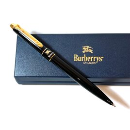Vintage Burberry Black & Gold Ballpoint Pen