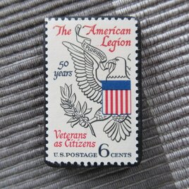 アメリカ1969年　切手ブローチ 10952