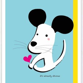誰のマネかな？　犬　送料無料 　アート/sei新着作品/新着順　イラスト　ポスター　アートポスター　2933