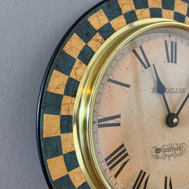 英国の古いヴィンテージデザイン掛け時計  Waterford / Ewd DILLON ローマ数字ウォールクロック