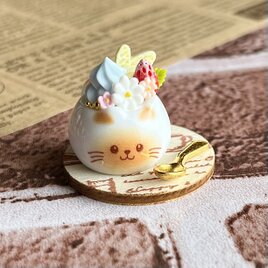 186 ＊ネコさんのラムネソフト＊　ミニチュアスイーツ　オブジェ　粘土　ドールハウス　フェイクフード　YUMEmini
