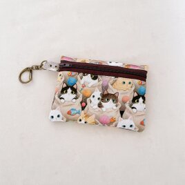 ミニウォレット ねこ | iichi 日々の暮らしを心地よくするハンドメイド