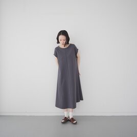 FRECKLE｜organic cotton cut and sew long one piece/asphalt