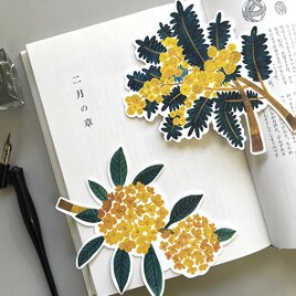 絵本の世界 / SHIORI 〜本を読みたくなる”しおり” (8枚セット)〜 ミモザなど