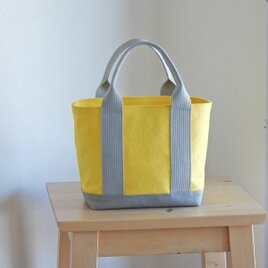 キャンバスベビーシンプルトート　イエロー／ストーングレー