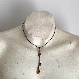Vintage 70s-80s retro crystal bijou drop beads necklace