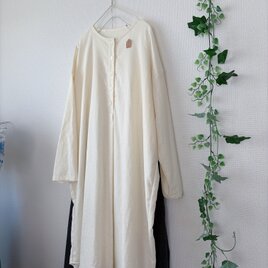 リネンヘンリーネックワンピース