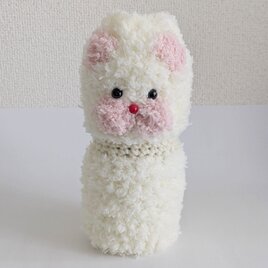 水筒カバー(350ml) ねこ ホワイト