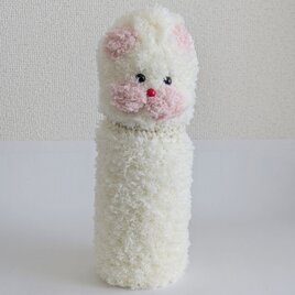 水筒カバー(500ml) ねこ ホワイト