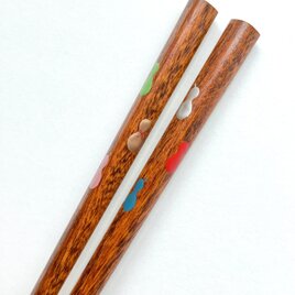 摺り漆の箸 〈六瓢箪〉