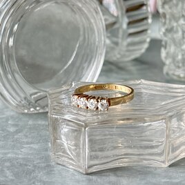 A様専用 ヴィンテージリング U.S.A. 1980s Gold Tone Multi-Stone Ring