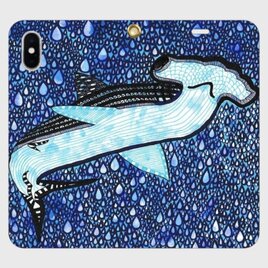 【ハンマーヘッドシャーク｜ギャラルド｜秘密基地をつくる朝】海の気配を運ぶ帯なしiPhoneケース