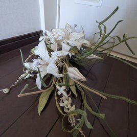 インテリア ｽﾜｯｸﾞ　マドンナリリー (ミルキーホワイト色)Ｉ36
