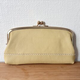 くたくたやわらか本革の親子がまぐち長財布