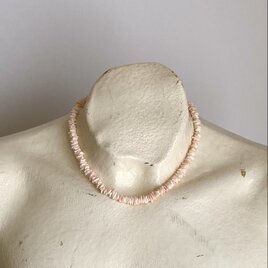 Vintage retro classical pink shell necklace