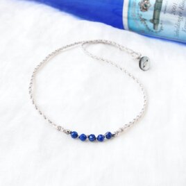 Petite Line Short Necklace（ラピスラズリ）