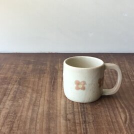 小さいマグカップ　ピンクリース