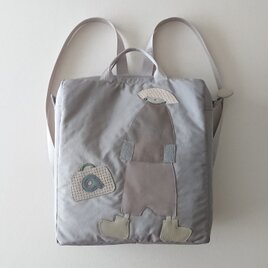 annco nylon 2way rucksack [light gray]