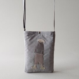 annco nylon mini pochette [light gray]