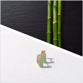 ★雅 | BONSAI | 松竹梅 | Bamboo |Spring has come! ★ピアス 両耳