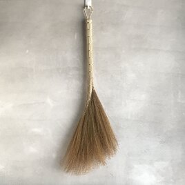 茅のホウキ 60cm 真鍮 階段 玄関 260516＃01