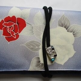 ８７６７　振袖で作った和風財布・ポーチ　