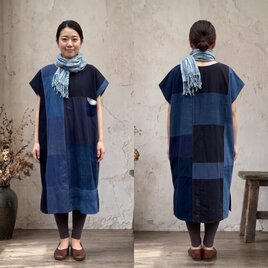 一点物】本場大島紬 リメイク キモノスリーブ ワイドコクーン