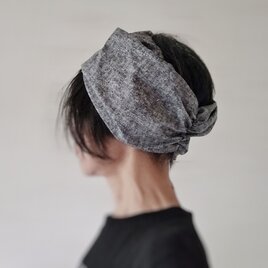 ターバンなヘアバンド　モノトーンノイズ　送料無料