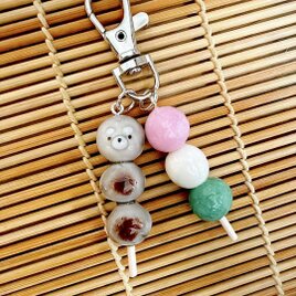 アザラシ　団子　キーホルダー　動物　和菓子　アニマル　みたらし団子