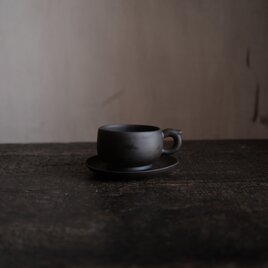 落ち着いた雰囲気◆中国産紫砂ティーカップ＆ソーサー　茶器　日本茶　中国茶　古民家　育てる茶器。