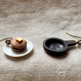 pancakeピアス(イヤリング、アレルギー対応フック可)のコピー