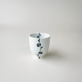 一本つる草 ゆのみ(大) 青