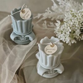 アンティークブルーキャンドル｜フレンチアンティーク・ウェルカムスペース・結婚祝い・誕生日ギフトのコピー
