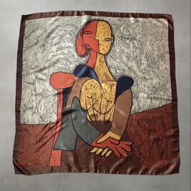Vintage USA Pablo Picasso art design scarf