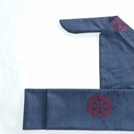 弓巻き 紬 源氏車（裏臙脂）