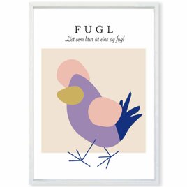 北欧の陽気な鳥　鳥　送料無料 　アート/sei新着作品/新着順　イラスト　ポスター　アートポスター　450
