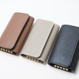 【本革】キーケース｜カードも入る4連フック｜父の日ギフト｜SILURU