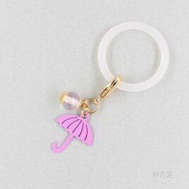 【雨傘のアンブレラマーカーB】目印チャーム ペットボトル めじるし ライトパープル プチギフト プチプラ
