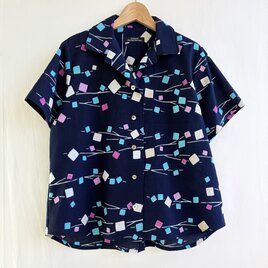 浴衣アロハシャツ　Aラインシルエット