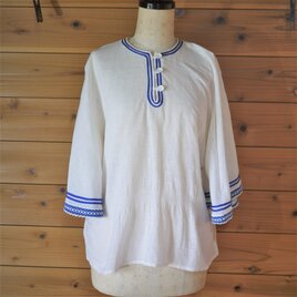 ブルーライン ポンチョ風ブラウス　Lucie Linden/西ドイツ